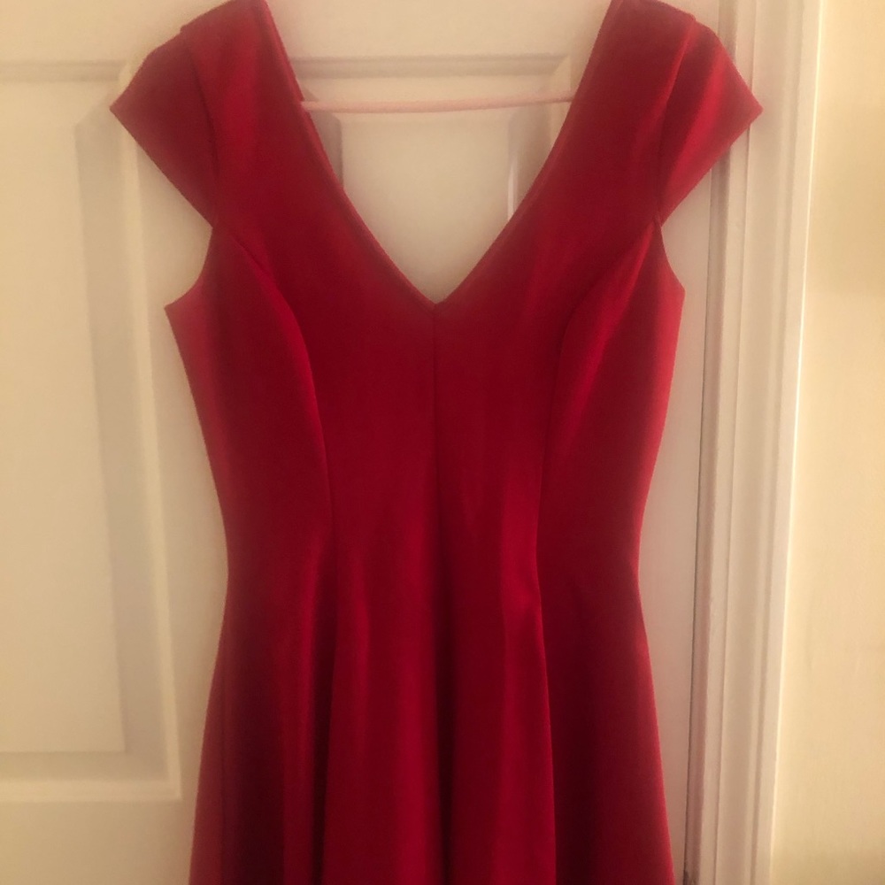 Red cocktail dress